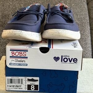 Skechers BOBS Pawty Mixer Navy Sneakers with Memory Foam